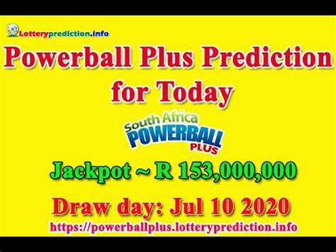 South Africa Powerball Plus Prediction .